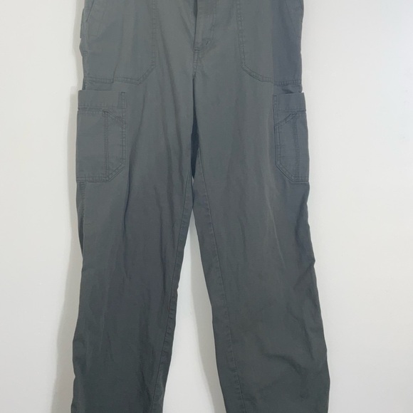 Carhartt Green Drawstring Button Pull On Hiking Cargo Pant Mens Size Medium Tall - Picture 3 of 11